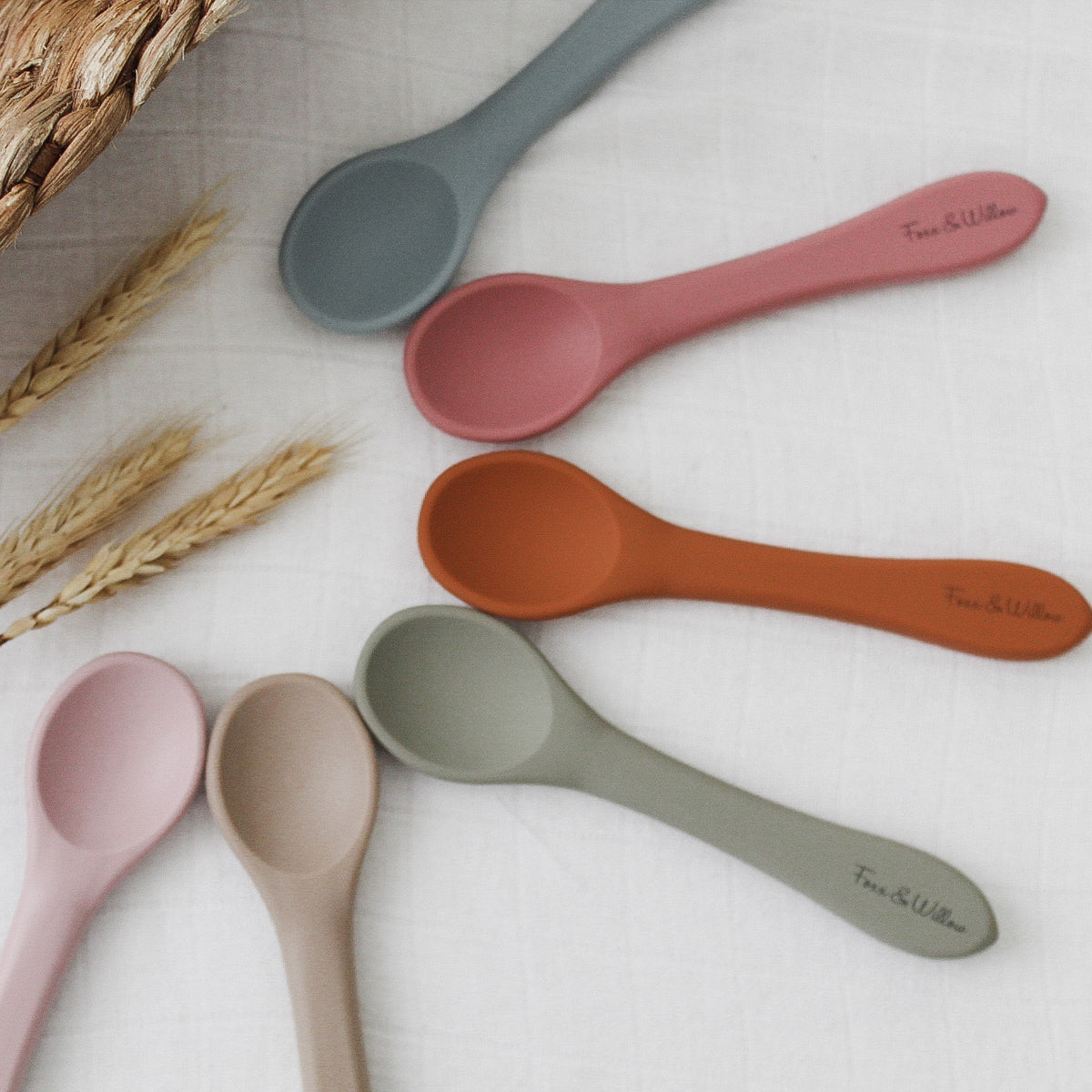 Konges Sløjd Silicone Spoons 3 Pack - Shell – Elenfhant